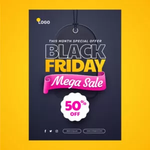 Materiais gráficos podem ser usados como estratégia na Black Friday.