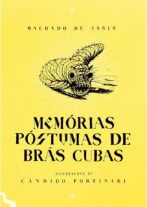 Capa do livro "Memórias Póstumas de Brás Cubas"  para ilustrar texto sobre livros nacionais